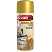 Tinta Spray Para Efeito Metálico - Ouro - 350ML - Colorgin